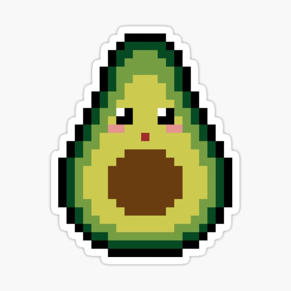 Avocado Pixel characters 8 bit\