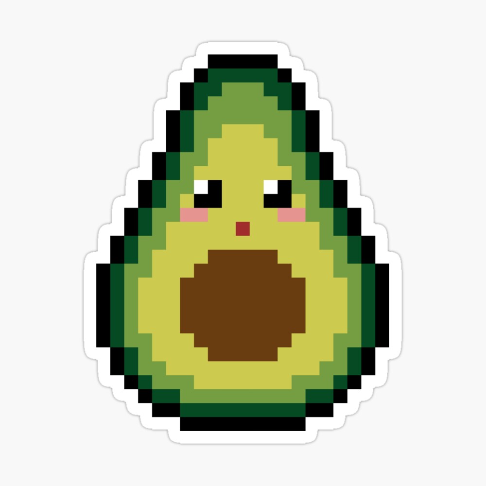 Avocado Pixel characters 8 bit\