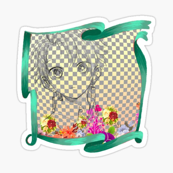 Young Anime Flowers Sticker For Sale By Csj7 Redbubble