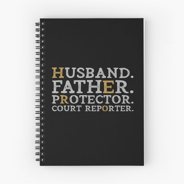 Item preview, Husband Father Protector Court Reporter Dad Stenographer Quote Gift designed and sold by WYGSTORE.