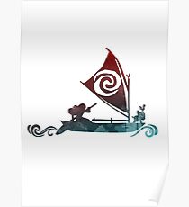 Boat Inspired Silhouette Poster