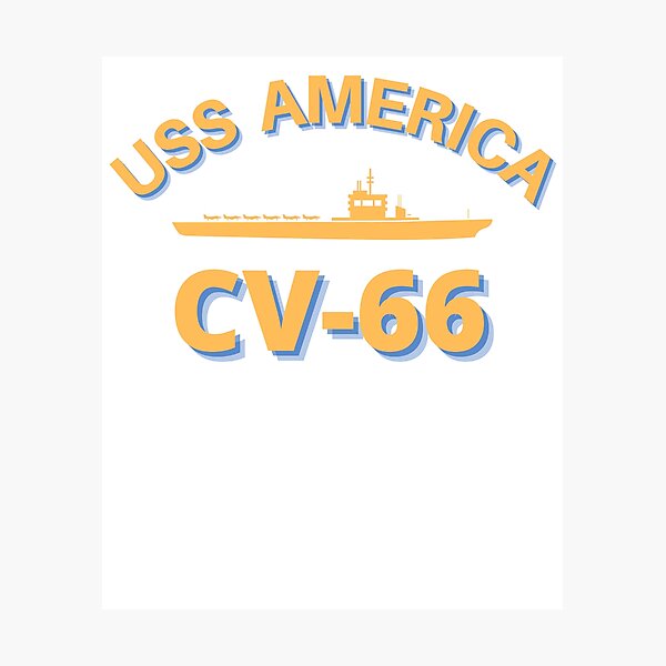 "United States Navy Aircraft Carrier CV66 USS America" Photographic