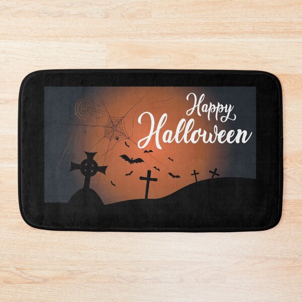 Item preview, White Halloween banner with spiderweb and spiders. designed and sold by paolboa.