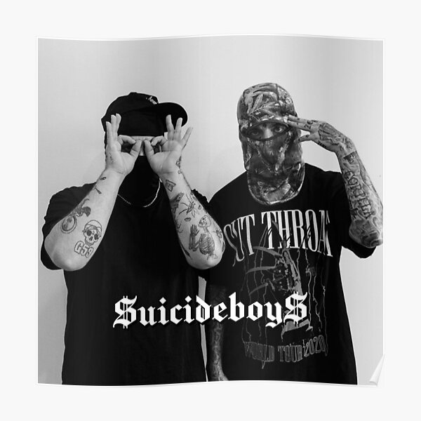 "SBOYS4 UICIDEBOY UICIDEBOY SUICIDEBOYS SUICIDE BOYS DUO" Poster for