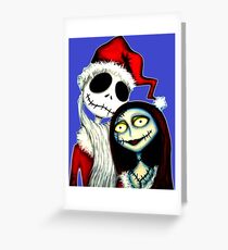 Jack and Sally Skellington ready for Christmas Greeting Card
