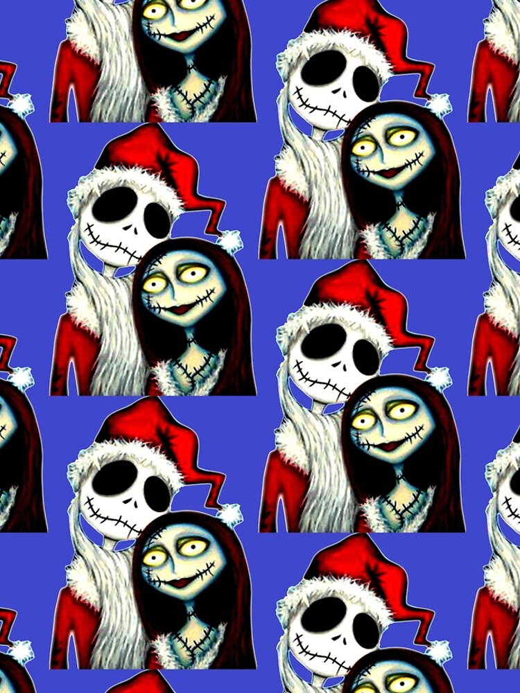 "Jack and Sally Skellington ready for Christmas" Leggings for Sale by