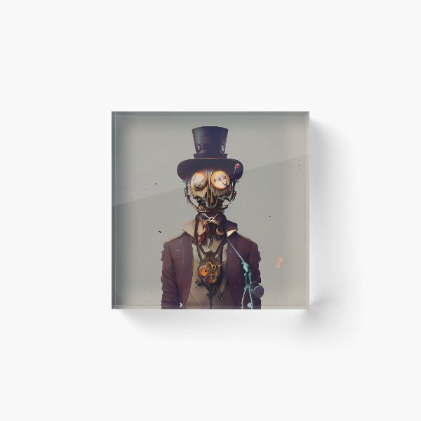 Item preview, Steampunk Man Art Print designed and sold by nuel-art.