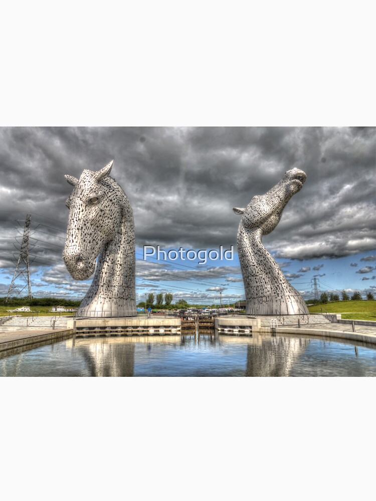 the Kelpies , Helix Park , Grangemouth 654 by goldyart