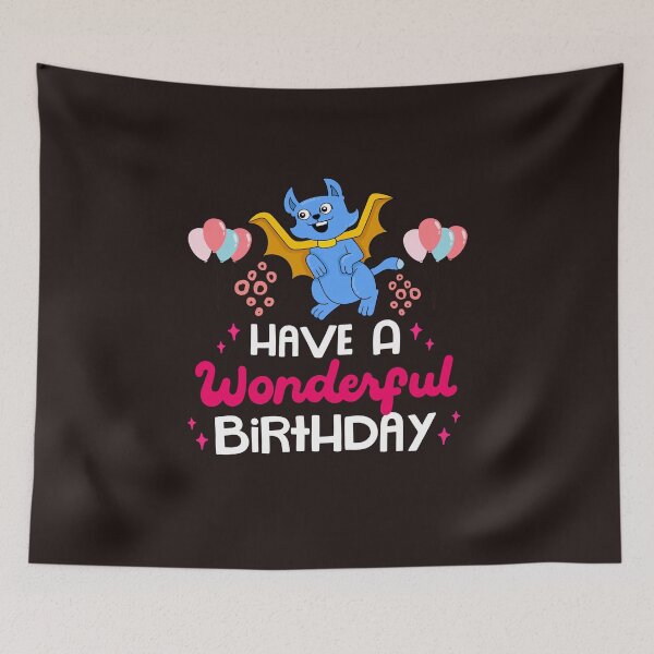 Item preview, Happy Birthday - Kitty and Baloon Design designed and sold by Quirky Dez.