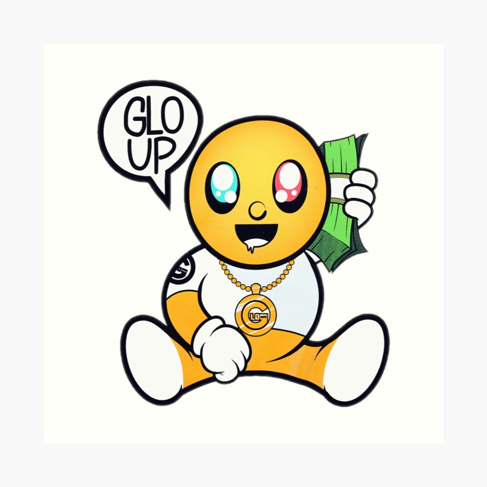 "Glo Up Glogangworldwide" Art Print by Glogangclothing | Redbubble