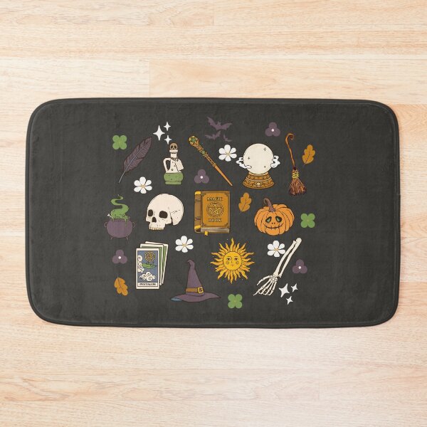 Item preview,  Spooky Halloween Image Pattern Spooky Season Skull Magic Book Pumpkin Vintage designed and sold by JooArtPrints  ★★★★★.