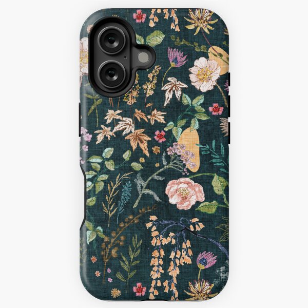 Item preview, Hana Floral (teal)  designed and sold by Esther  Fallon Lau.