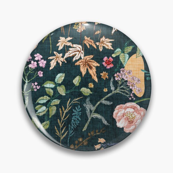 Item preview, Hana Floral (teal)  designed and sold by Esther  Fallon Lau.
