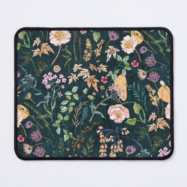 Item preview, Hana Floral (teal) designed and sold by Esther Fallon Lau.