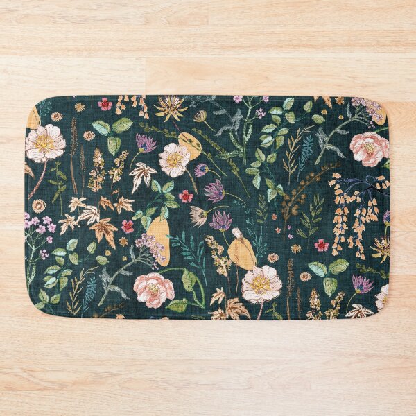 Item preview, Hana Floral (teal)  designed and sold by Esther  Fallon Lau.