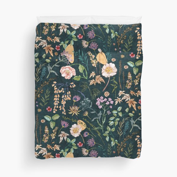 Item preview, Hana Floral (teal)  designed and sold by Esther  Fallon Lau.