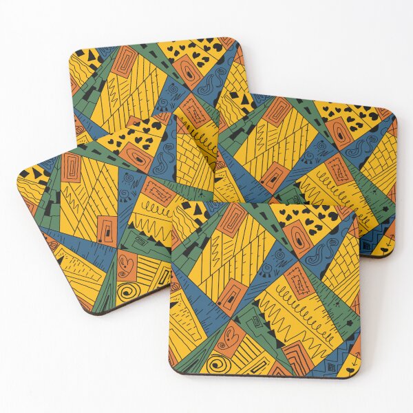 Item preview, background,hand drawn zigzag stripes, mexican, american ethnic backgrounds, orange. designed and sold by DMTJ.