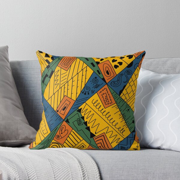 Item preview, background,hand drawn zigzag stripes, mexican, american ethnic backgrounds, orange. designed and sold by DMTJ.