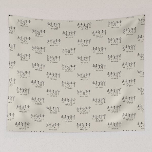 Item preview, Black and White Skeletons Spooky Season Halloween Vintage Funny designed and sold by JooArtPrints  ★★★★★.