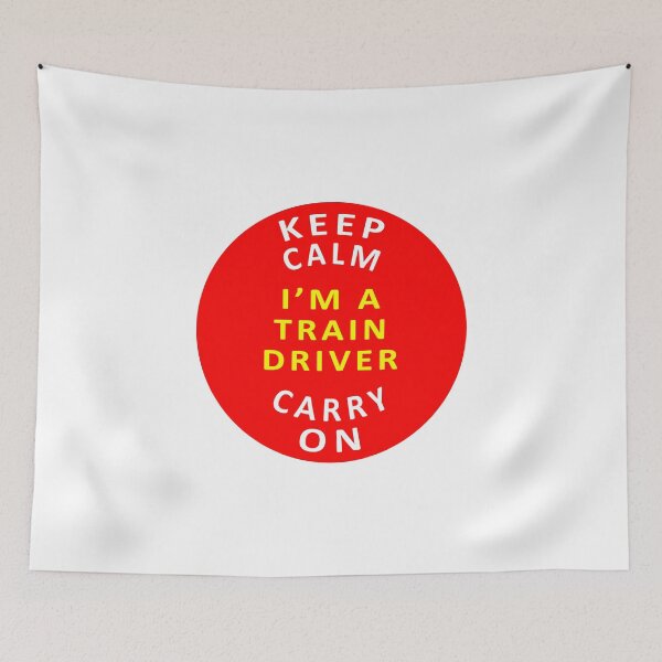 Item preview, Keep Calm - Carry On - Train Driver designed and sold by Ars-flos-est.