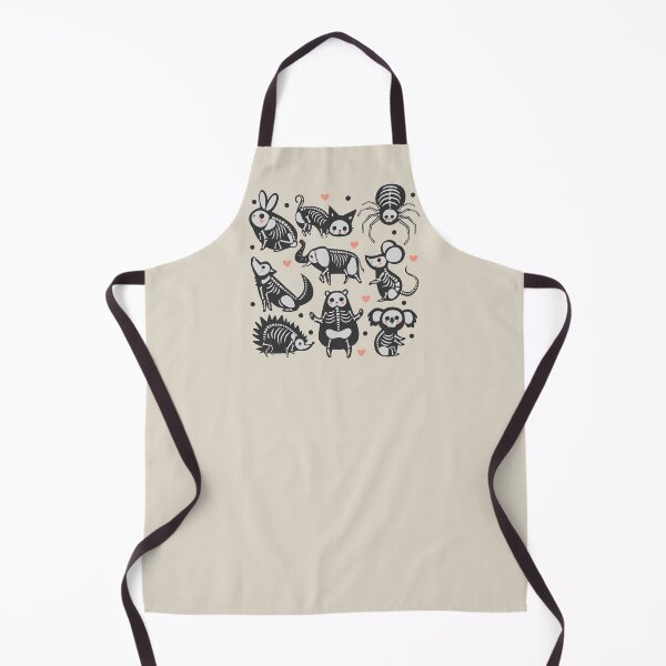 Item preview, Black and White Animal Skeletons Spooky Season Halloween Vintage Cute designed and sold by JooArtPrints ★★★★★.