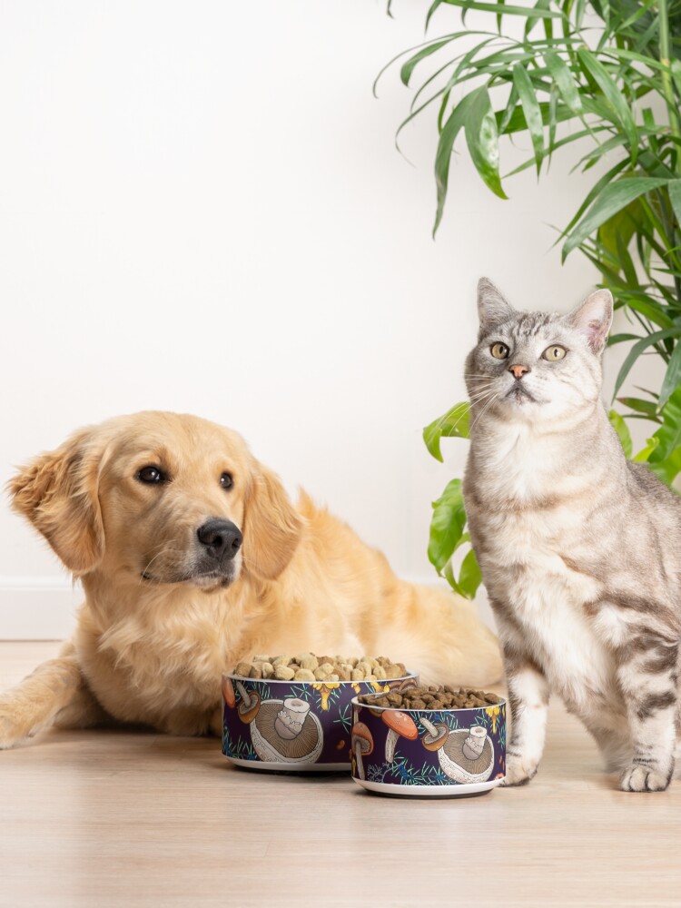 Alternate view of Dark dream forest Pet Bowl
