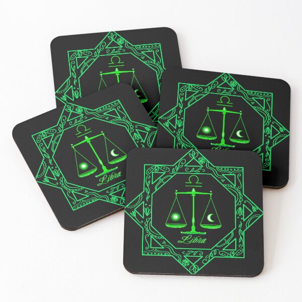 Item preview, Libra Scales in Layered Squares Zodiac design; green version designed and sold by mbuz90.