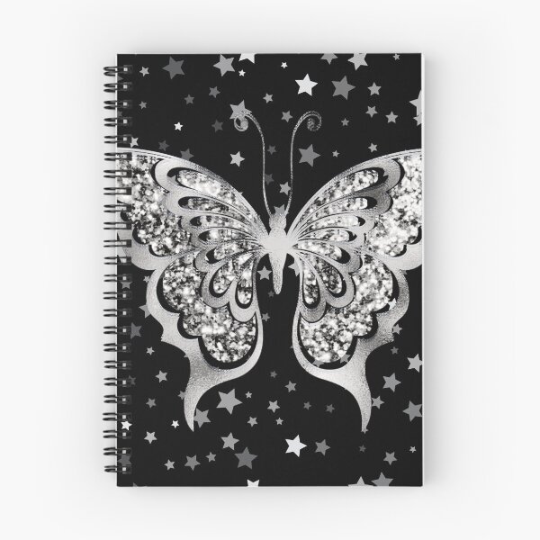 Item preview, Silver Starry Glitter Butterfly Design designed and sold by mbuz90.