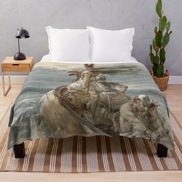 Item preview, Vintage Raiding Vikings Painting (1873) designed and sold by BravuraMedia.