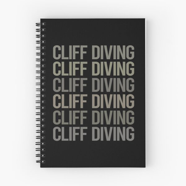 Item preview, Gray Text Art Cliff Diving designed and sold by TartSpiderWeb.