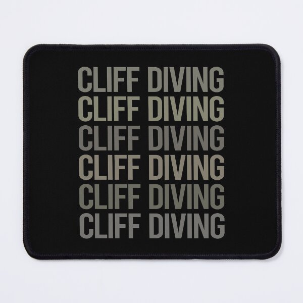 Item preview, Gray Text Art Cliff Diving designed and sold by TartSpiderWeb.
