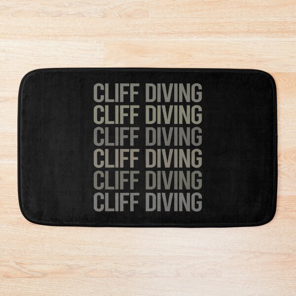 Item preview, Gray Text Art Cliff Diving designed and sold by TartSpiderWeb.