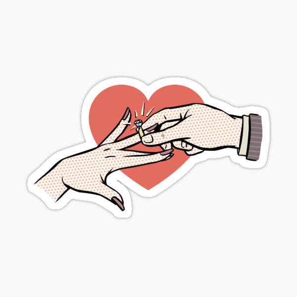 Engagement Stickers for Sale