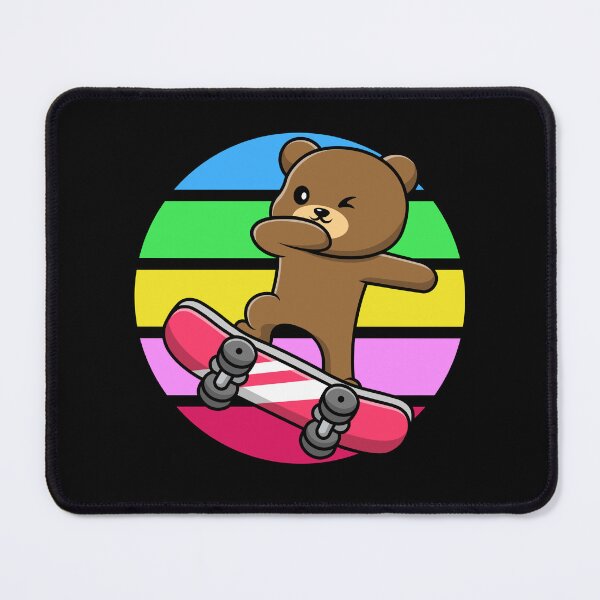 Item preview, Little cute teddy bear on a skateboard designed and sold by Rev-Style.