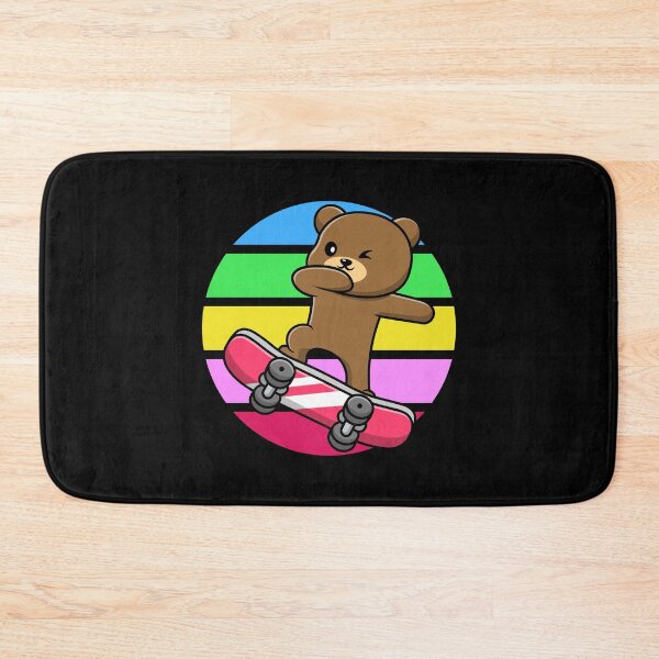 Item preview, Little cute teddy bear on a skateboard designed and sold by Rev-Style.