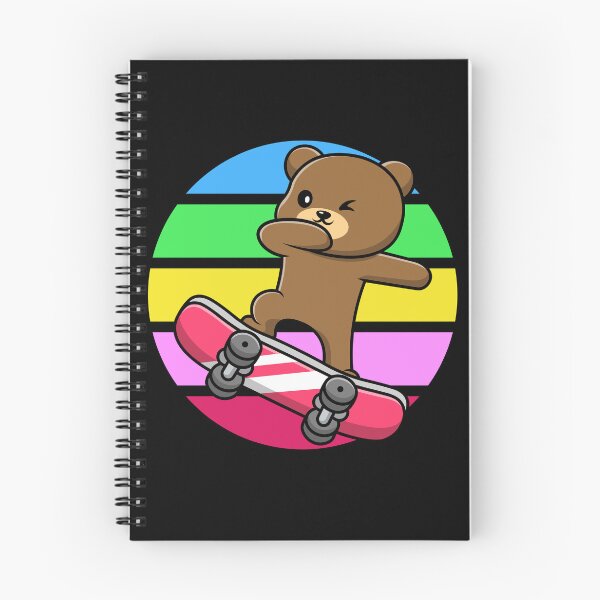 Item preview, Little cute teddy bear on a skateboard designed and sold by Rev-Style.