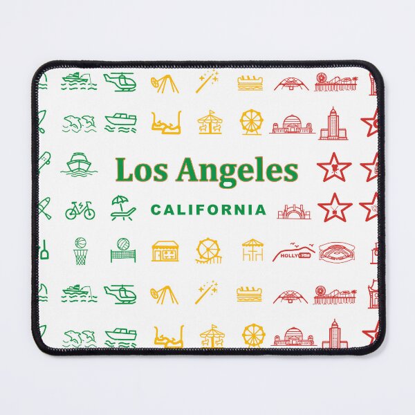 Item preview, Los Angeles, California - Popular Attractions designed and sold by leemcnut.