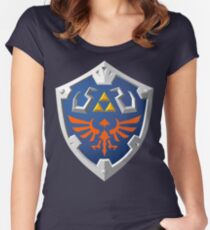 Camiseta entallada de cuello redondo Escudo Hylian