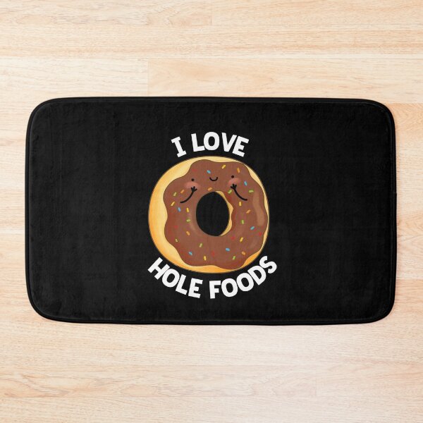 Item preview, I Love Hole Foods Funny Donut Puns (Dark BG) designed and sold by punnybone.