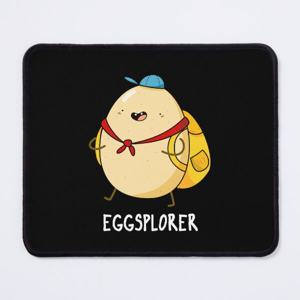 Item preview, Eggsplorer Explorer Funny Egg Puns (Dark BG) designed and sold by punnybone.