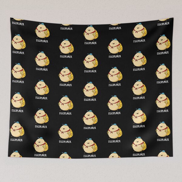 Item preview, Eggsplorer Explorer Funny Egg Puns (Dark BG) designed and sold by punnybone.