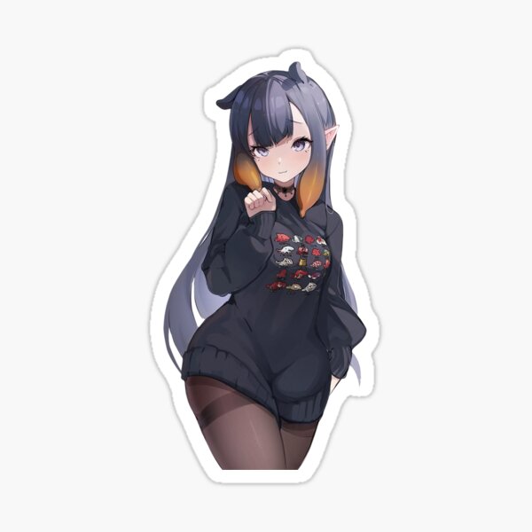 Item preview, Ninomae Ina'nis | hololive English holoEN holoMyth | Vtuber Virtual Youtuber | Smug Goth Octopus Tako Girl Moe Thighs designed and sold by Risumu.