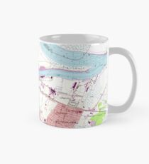 Vintage Karte von Savannah Georgia (1955) 2 Tasse (Standard)