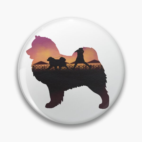 Item preview, Sunset Samoyed designed and sold by Spinyflowerart.