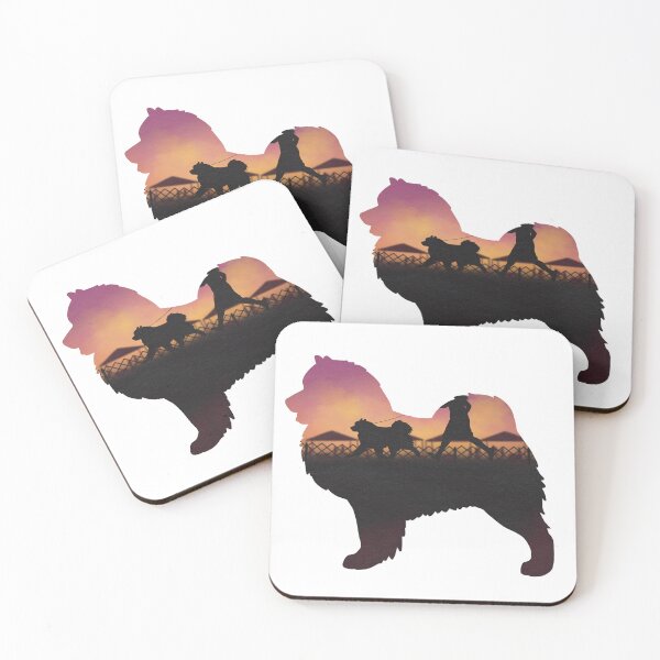 Item preview, Sunset Samoyed designed and sold by Spinyflowerart.