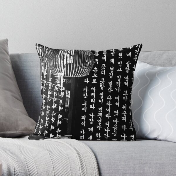 Something Korean... Throw Pillow