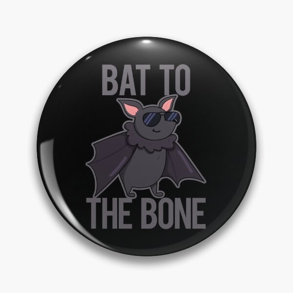 Item preview, Bat To The Bone Funny Bat Puns (Dark BG) designed and sold by punnybone.