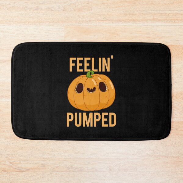 Item preview, Feelin Pumped Funny Pumpkin Puns (Dark BG) designed and sold by punnybone.
