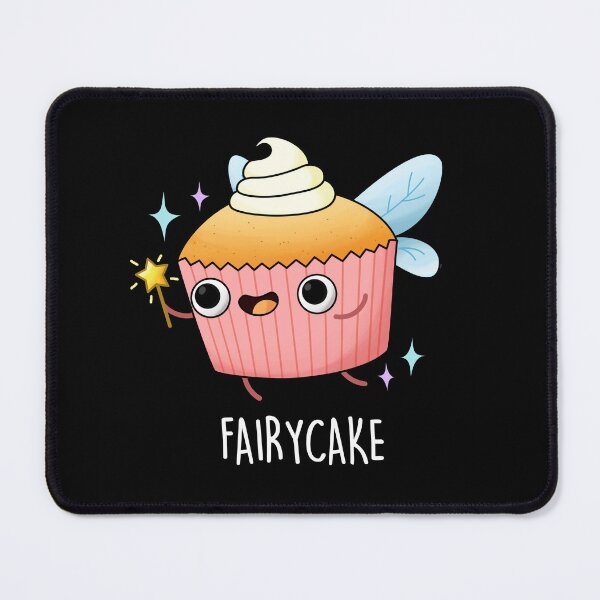 Item preview, Fairy Cake Funny Cupcake Puns (Dark BG) designed and sold by punnybone.