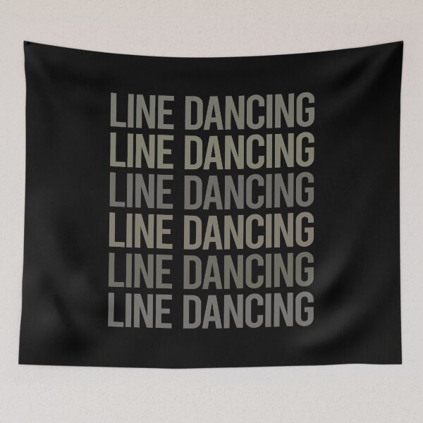 Item preview, Gray Text Art Line Dancing Dance Dancer designed and sold by TartSpiderWeb.